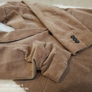 Oversized corduroy blazer